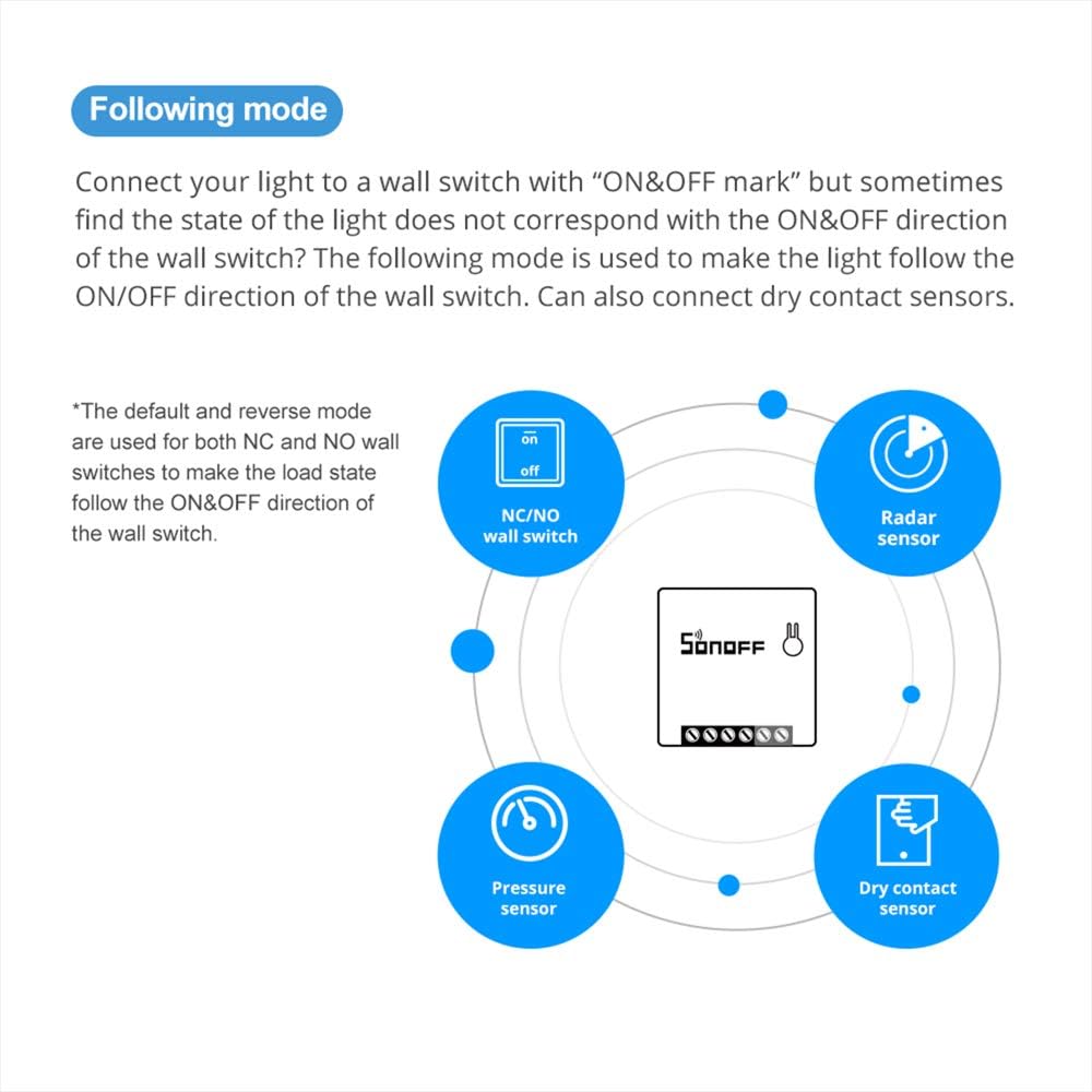 SONOFF Mini R2 10A Smart WiFi Wireless Light Switch Universal DIY Module