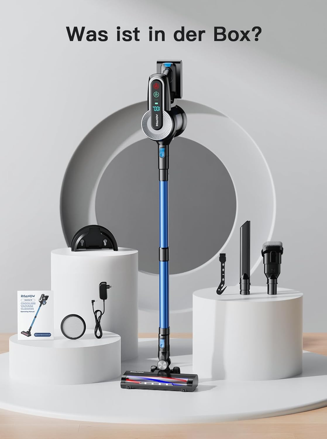 Roanow MarsVac S1 Cordless Vacuum Cleaner 450W 38000Pa 55min