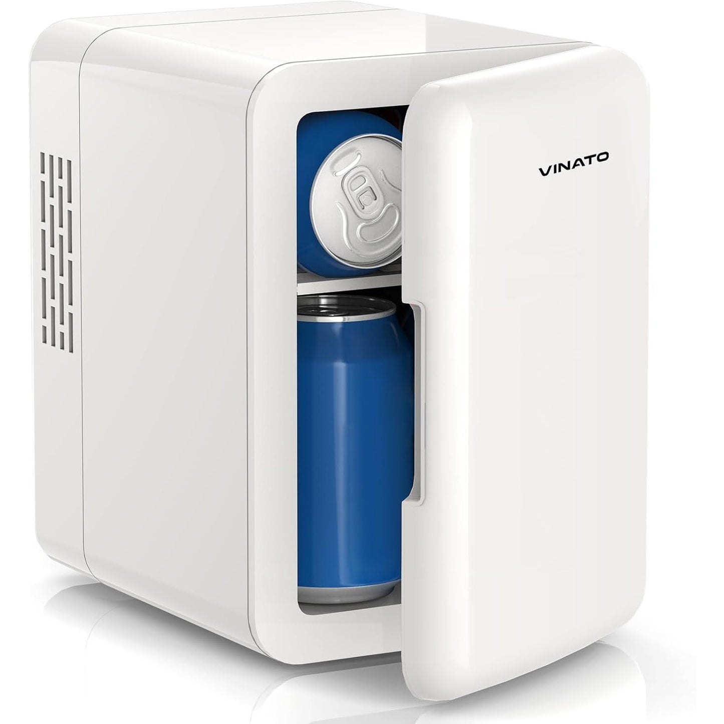 VINATO Mini Fridge 4L Portable Cosmetic & Car Fridge with Cooling/Heating, Quiet Operation