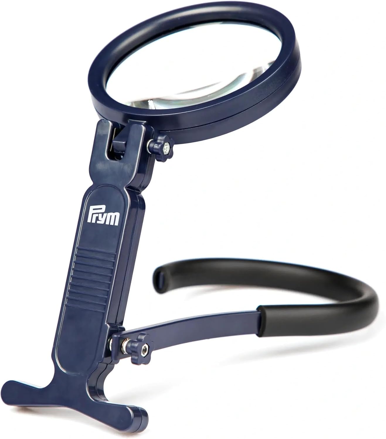 Prym Blue Universal Magnifying Glass with Neck Bracket – 2x & 8x