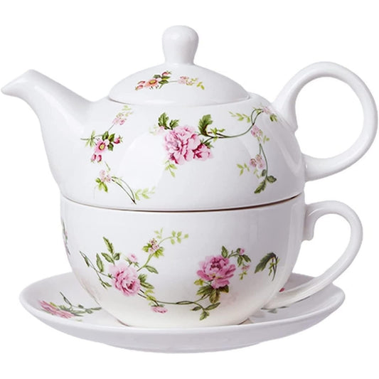 Bone China Teapot Set with 500ml Pot and 350ml Cup