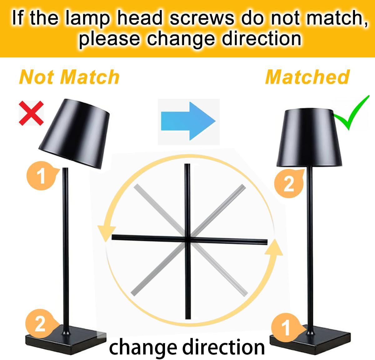 Geolex Home LED Desk Lamp 2 Of Pack