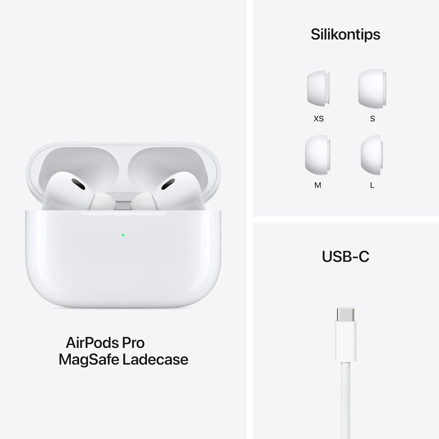 Apple AirPods Pro 2: Wireless In-Ear Headphones with Active Noise Cancellation