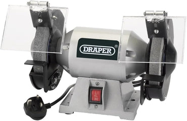 Draper 66804 150mm 230V Compact Bench Grinder for Precise Metal Grinding