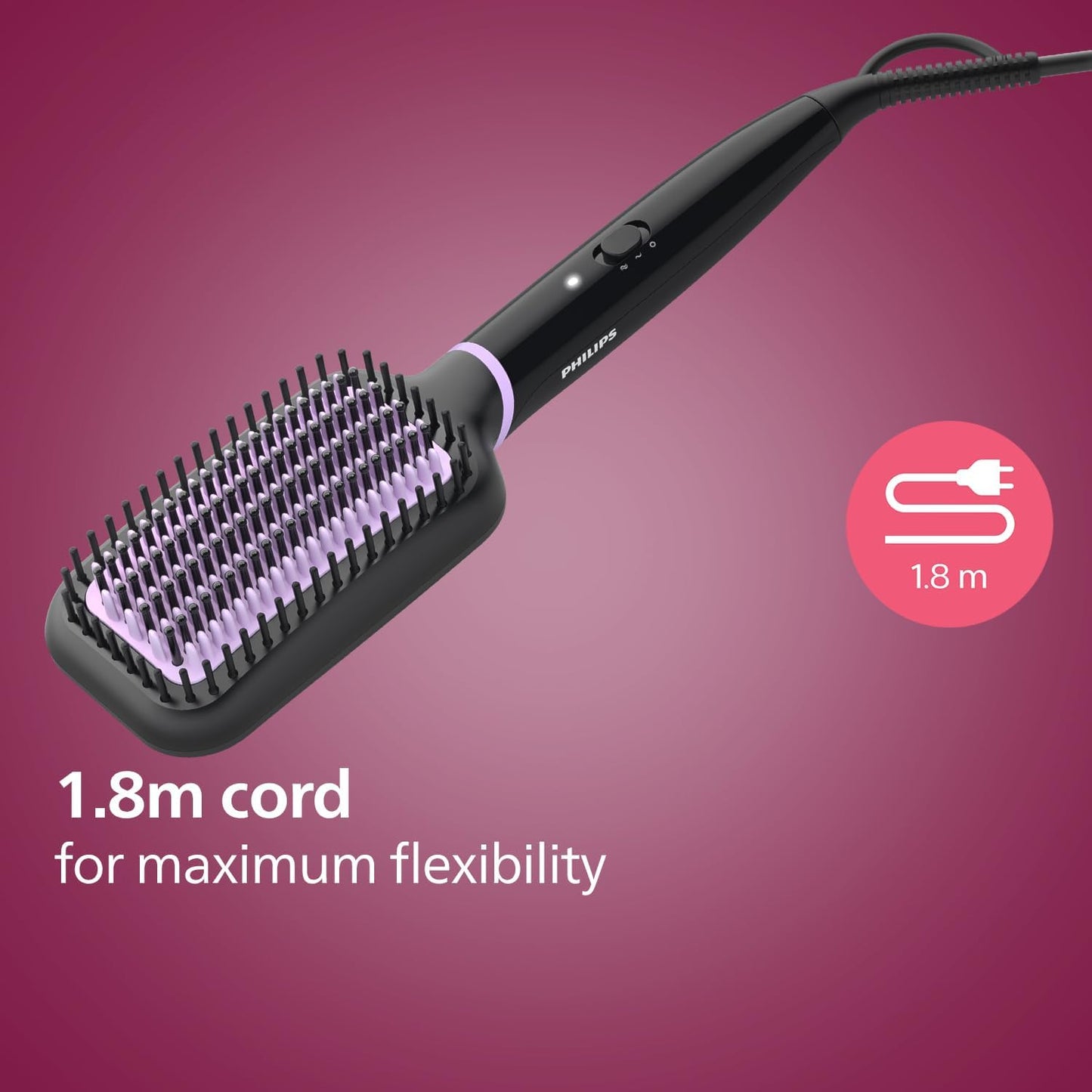 Philips StyleCare Essential Heated Straightening Brush BHH880/03