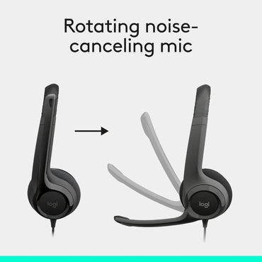 Logitech H390 USB Wired Headset with Noise-Cancelling Mic - Gomix Brands Outlet