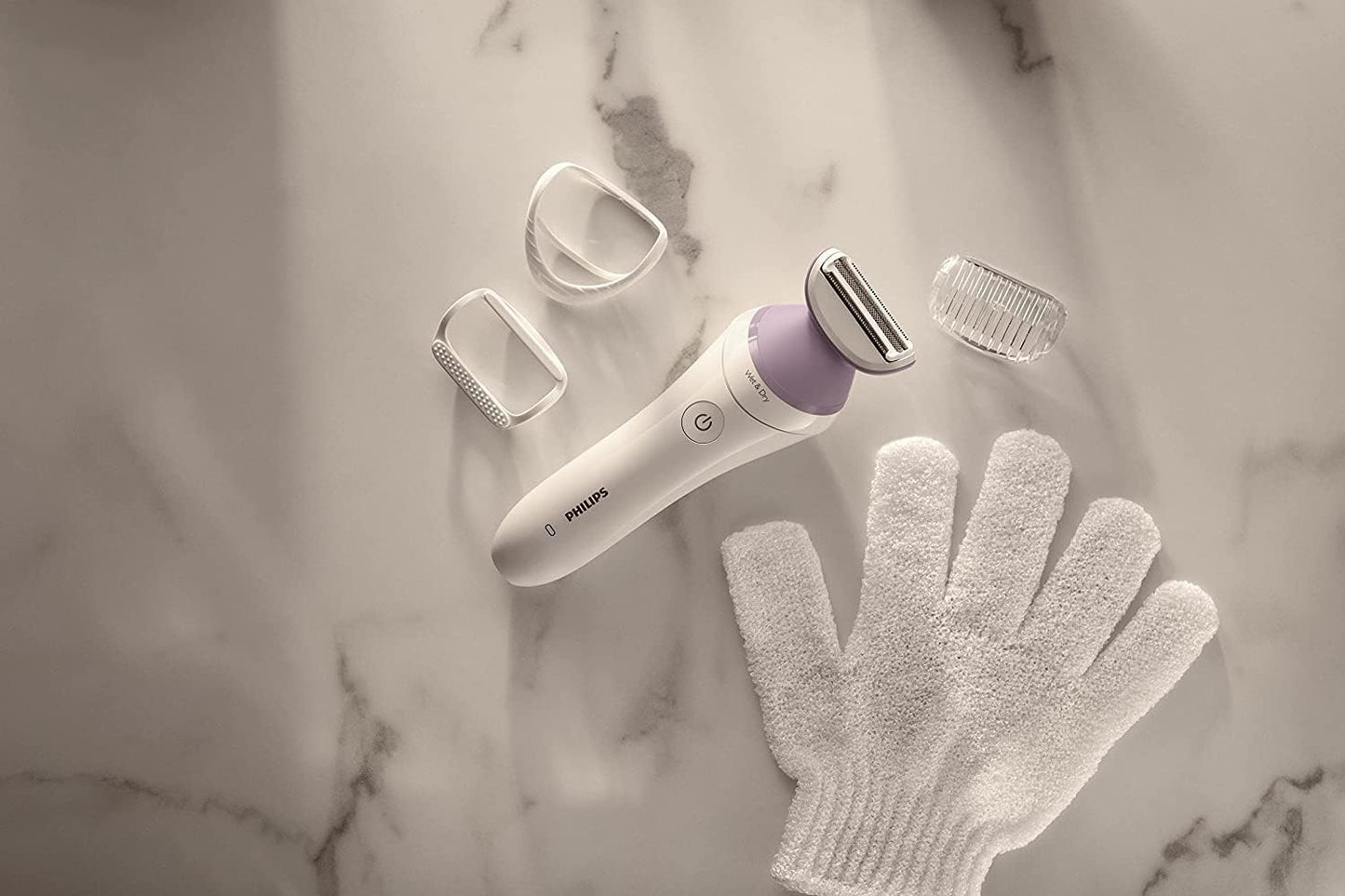 Philips Beauty Lady Shaver Series 6000 Cordless with 4 Accessories