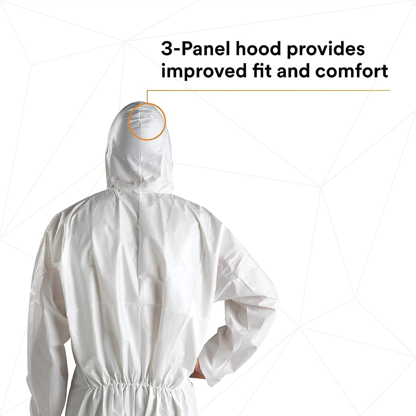 3M Disposable Protective Coverall 4510-XL: White, Type 5/6 Protection, 20-Pack