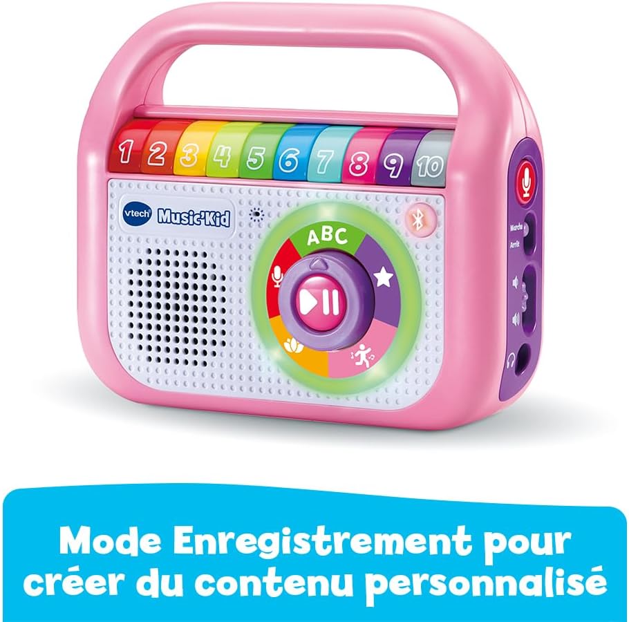 VTech Music'Kid Rose Bluetooth Musical Player for Kids