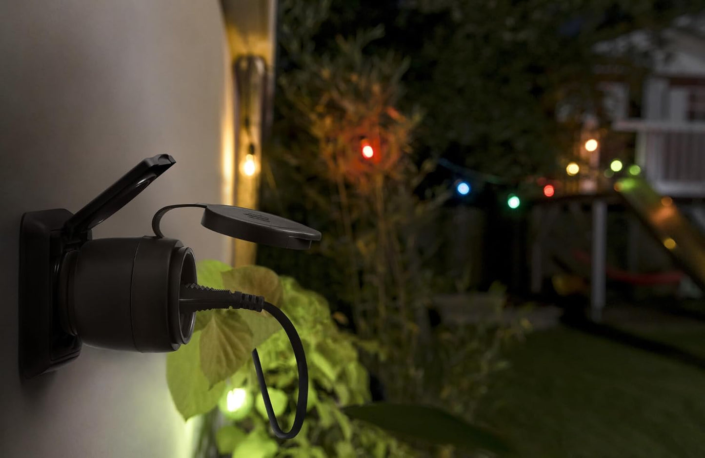 Smart Outdoor Plug with Energy Monitoring, ZigBee Control for Alexa & Google Home