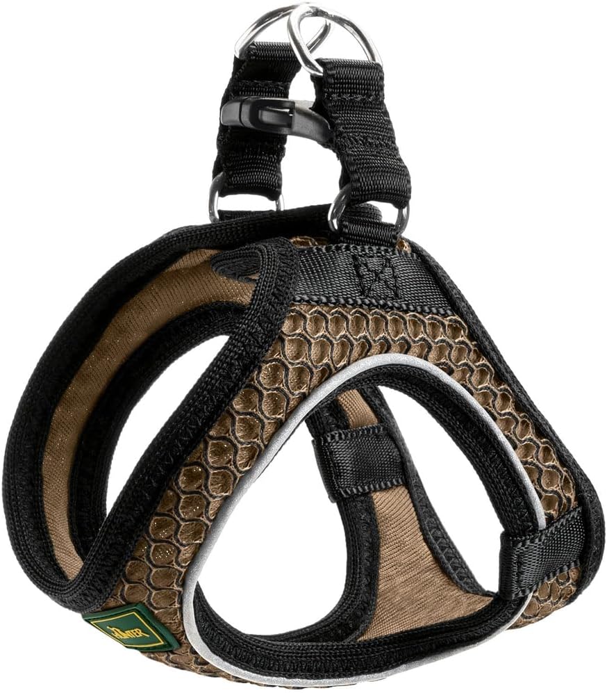Hunter Hilo Comfort Dog Harness | Lightweight Mesh | Reflective Brown