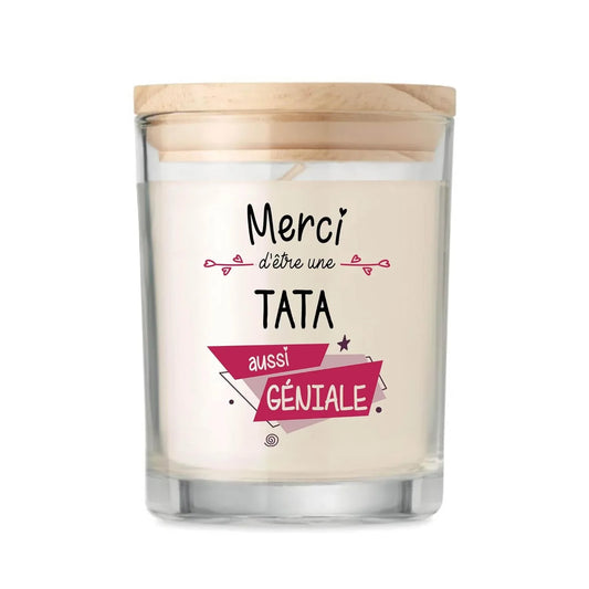 Bougie Personnalisée Parfumée Tata – Cadeau Idéal pour Tante - Gomix Brands Outlet