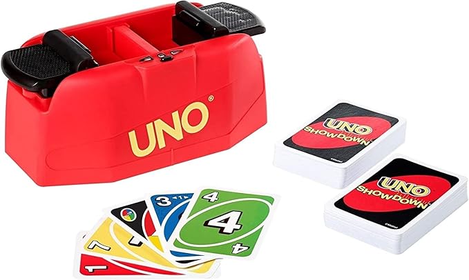 Mattel Uno Showdown Card Game with Fast-Paced Pedal Action