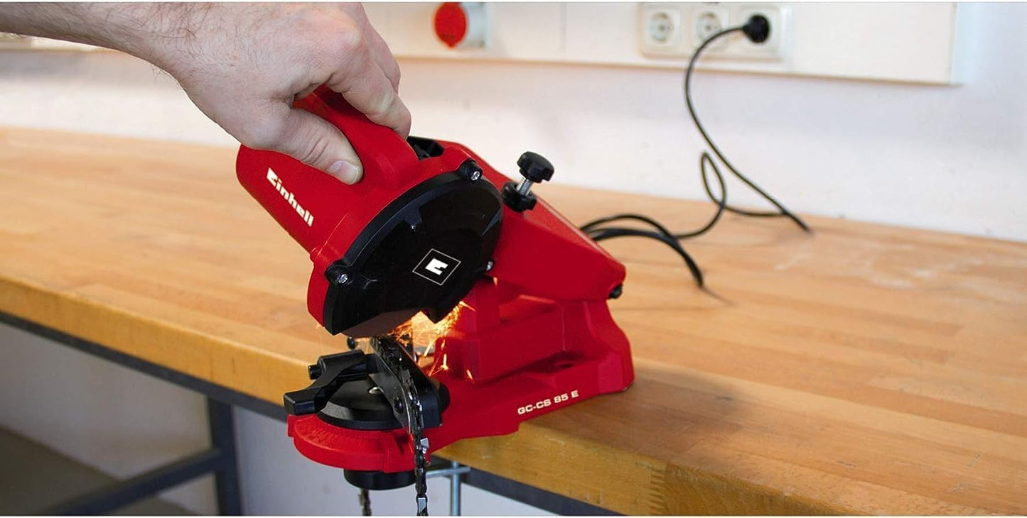 Einhell GC-CS 85 E Electric Chainsaw Sharpener Saw Blade Grinder Tool