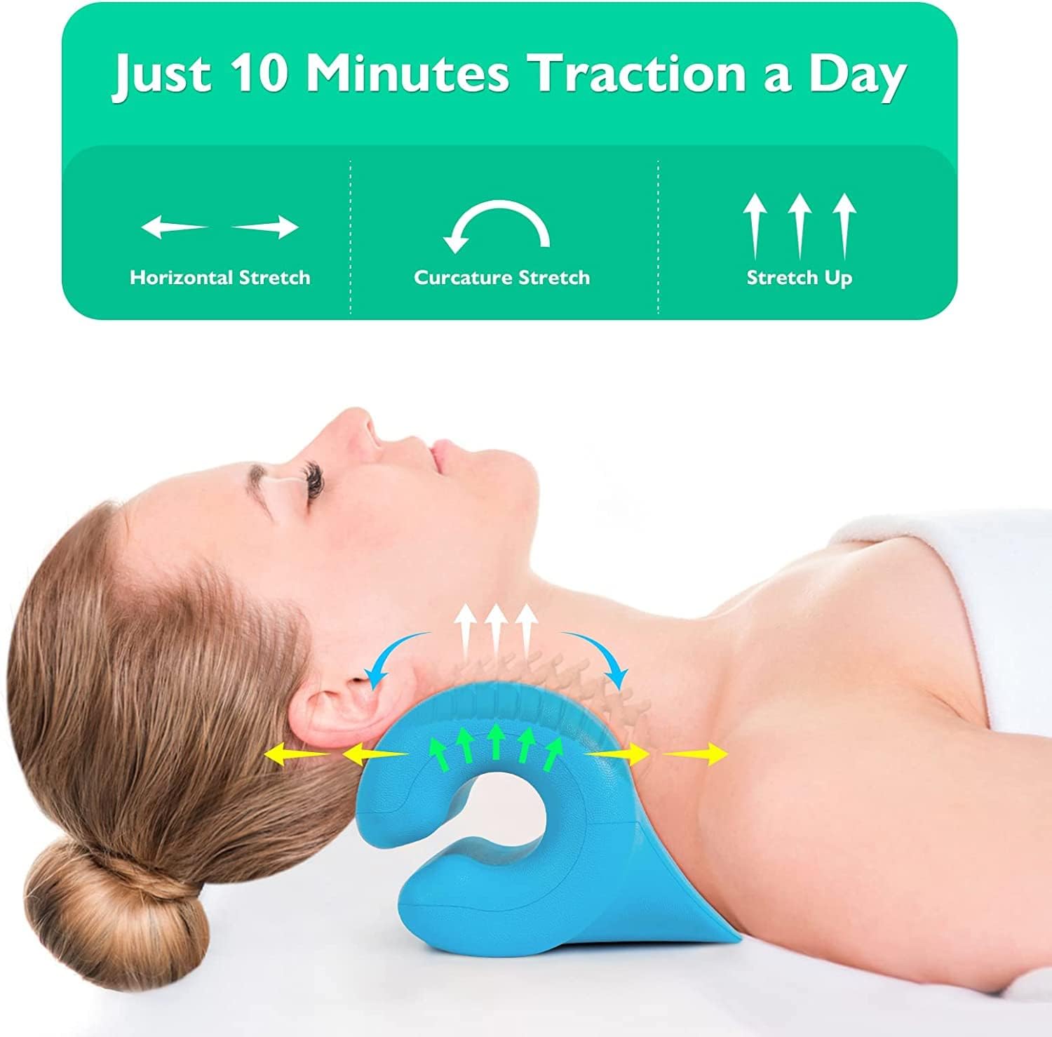 HASA zone Relaxation Neck Pillow with Flexible PU Cervical Support for Neck Pain Relief