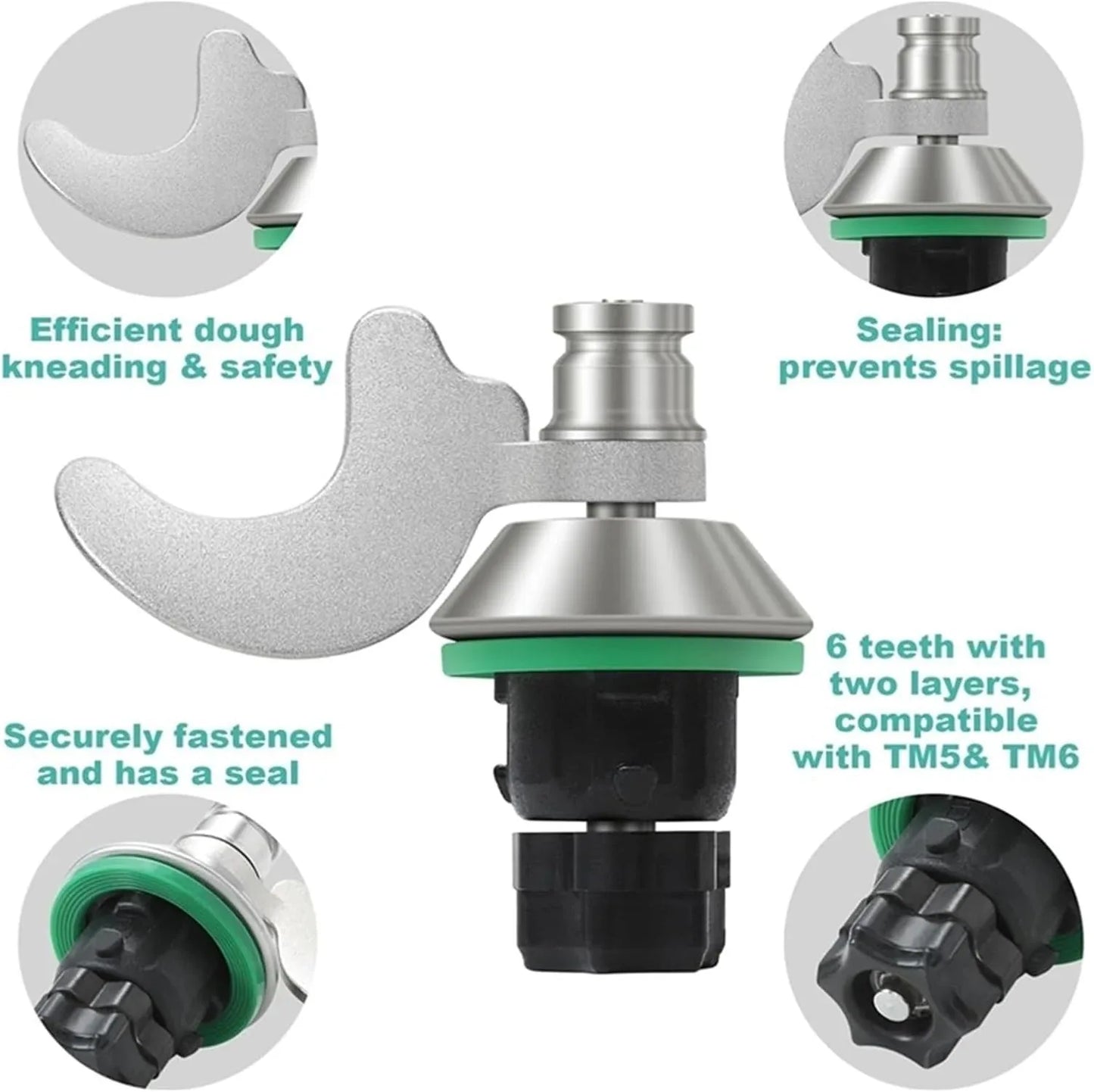 Stainless Steel Thermomix Mixing Knife – Compatible with TM6 TM5 TMF - Gomix Brands Outlet