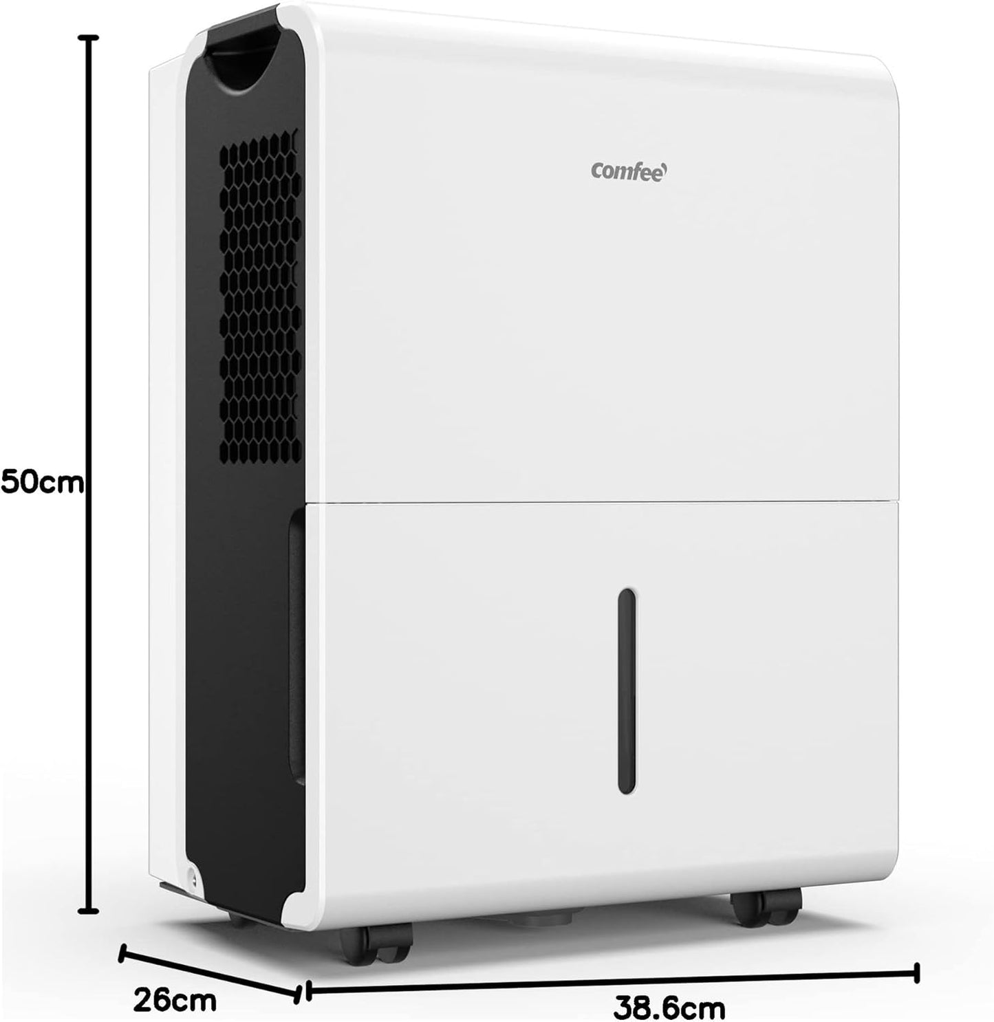 Comfee 30 Pint Dehumidifier for Large Rooms, Smart Dehumidification, 24-Hour Timer