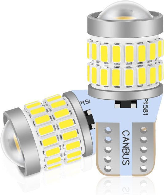 XELORD W5W T10 6000K Ultra Bright LED Car Light (2 Pack)