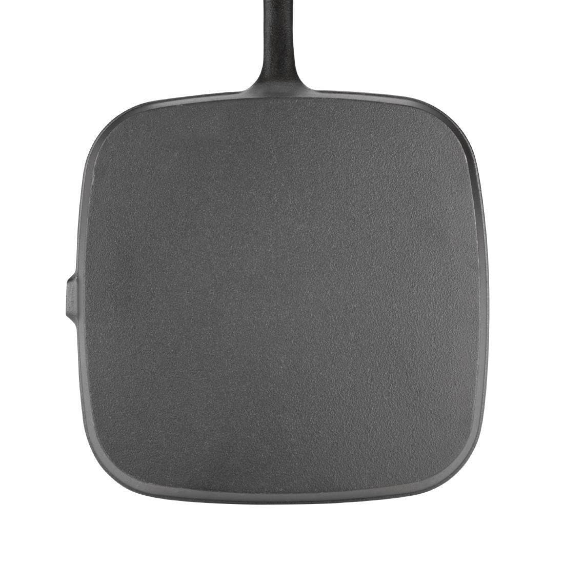 Vogue M653 Ribbed Square Skillet 9.5" Cast Iron Non-Stick
