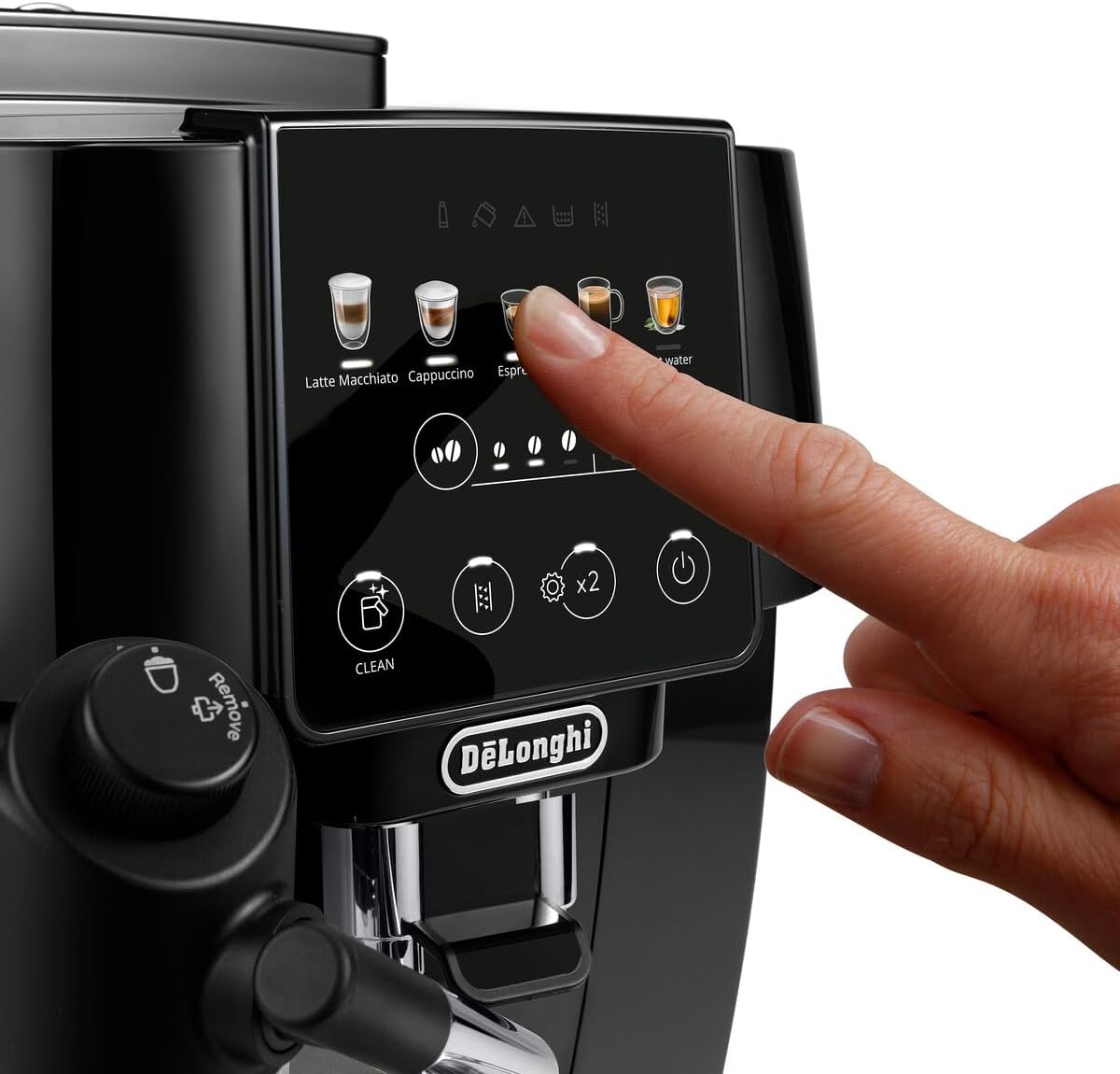 De'Longhi Magnifica Start ECAM220.91.B Coffee Machine with LatteCrema, 5‑Button Touch, Black