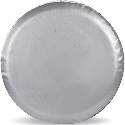 TireCover Spare Tire Cover Silver Waterproof PVC