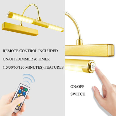 BIGLIGHT B601 Gold-FL LED Picture Light 100lm 33cm