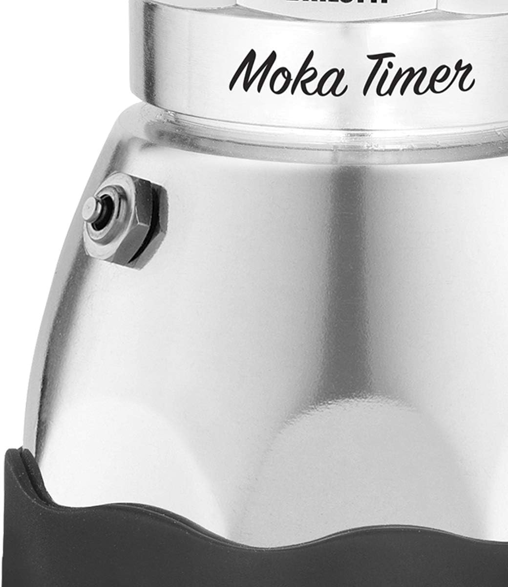 Bialetti Moka Timer Electric Coffee Maker 1.5 Cup Aluminium