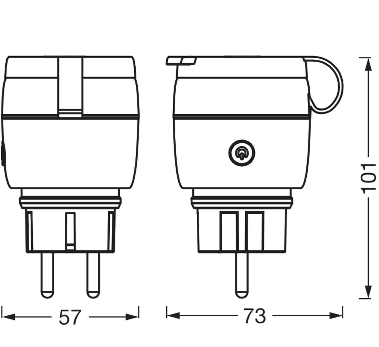 Smart Outdoor Plug with Energy Monitoring, ZigBee Control for Alexa & Google Home