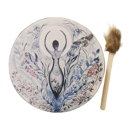 SECRET DESIRE Handcrafted Shaman Drum with Decorative Drumstick