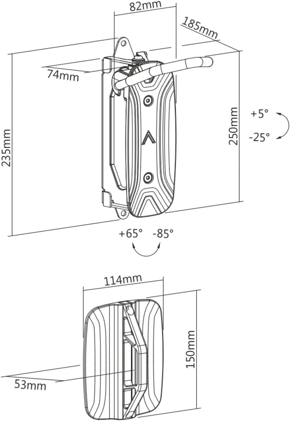 Mimoke Rotating Vertical Bike Wall Mount – Space‑Saving Red Stand