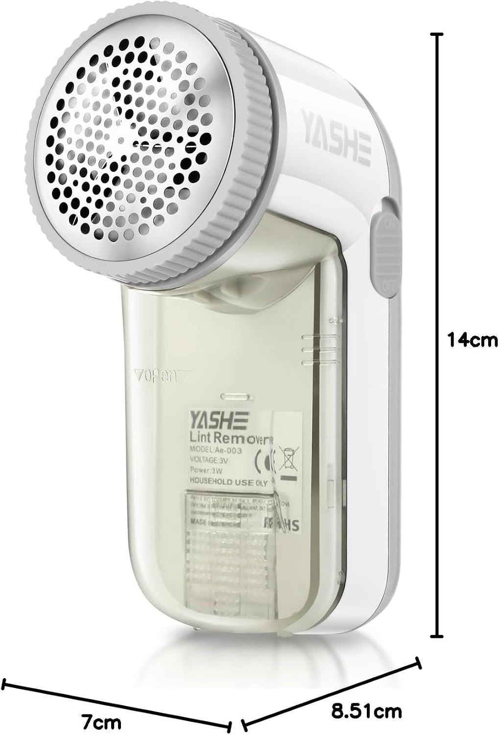 YASHE Electric Fabric Shaver & Lint Remover Ae-003 Grey