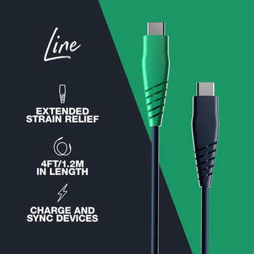 Skullcandy Line 60W USB-C Fast Charge Cable 120 cm Blue/Green