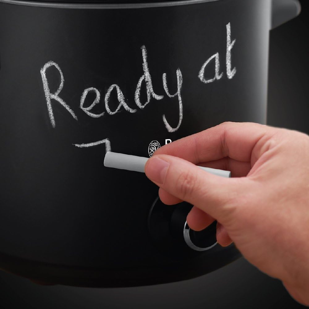 Russell Hobbs Chalkboard Slow Cooker 3.5L Black - Fun Family Meals