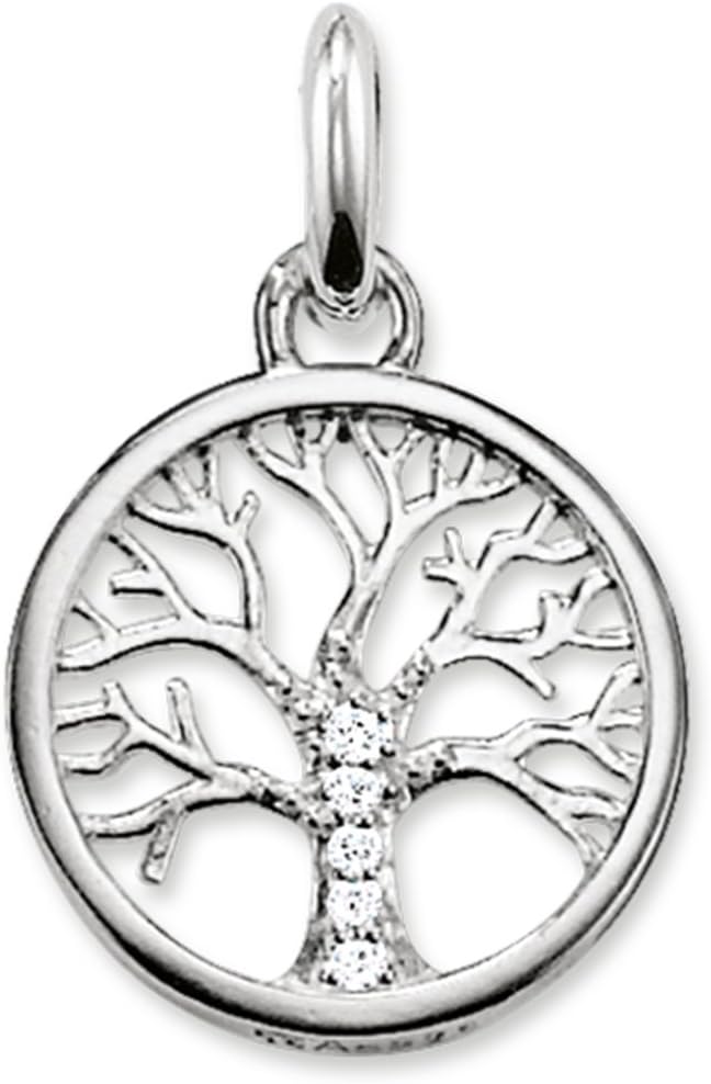 Sterling Silver Tree of Life Pendant Charm Necklace for Women