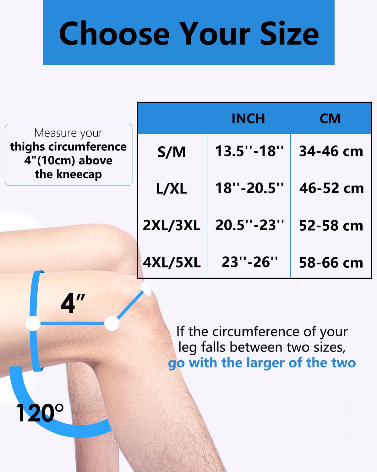 ABYON Adjustable Knee Brace for Pain Relief with Stabilizers (L/XL)