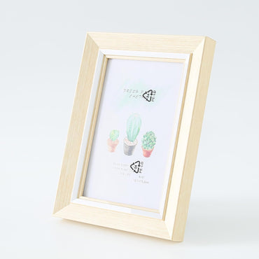 Ekhasa Hand‑Painted Wooden Photo Frame – Tabletop & Wall Décor, 11.6×16.7 cm