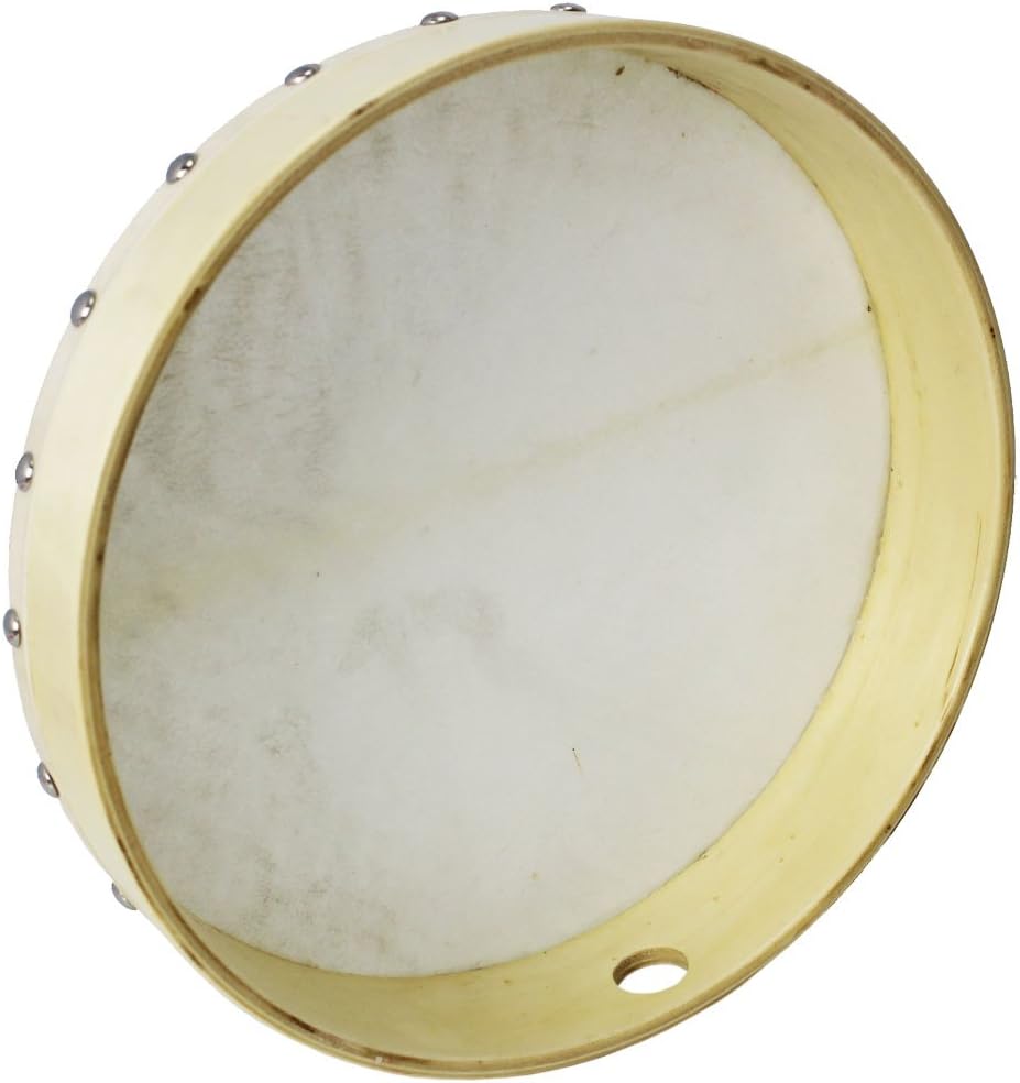 A-Star 10 Inch Handheld Pre-Tuned Hand Drum Natural Skin