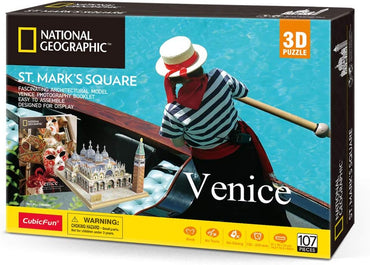 CubicFun National Geographic 3D San Marco Puzzle, 107 Piece Model
