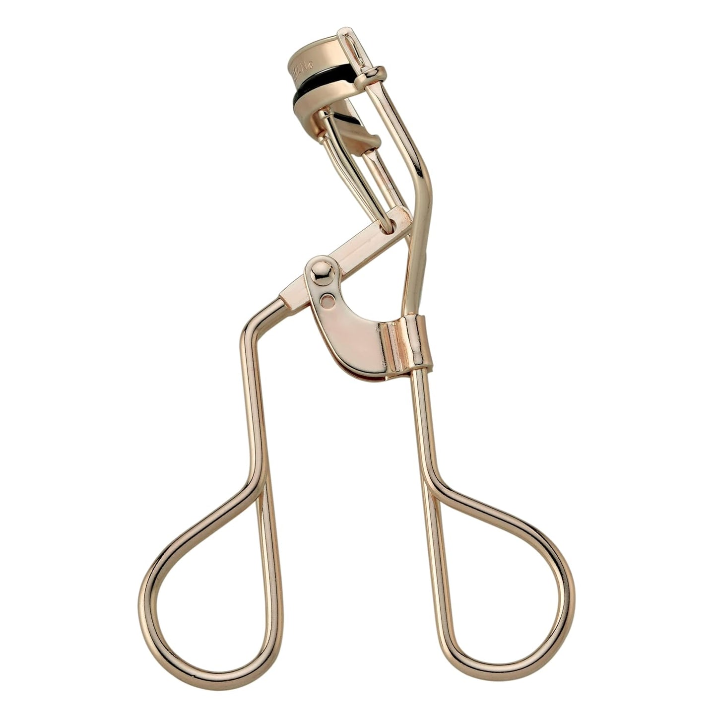 Tweezerman 38° Almond Eyelash Curler Champagne Stainless Steel 3 Pads