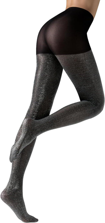 Calzitaly Lurex Opaque Tights Gold Silver Copper Blue Bordeaux Leopard - Gomix Brands Outlet