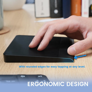 Perixx PERIPAD-506 Wired Slim USB Touchpad - Large Black Trackpad for Desktop & Laptop