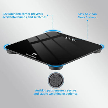 Healthkeep High-Precision Digital Bathroom Scale 400lb LED Display - Gomix Brands Outlet