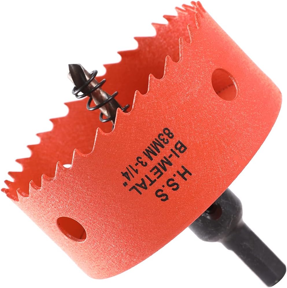 Dribotway 83mm Bi-Metal Hole Saw for Wood and Metal