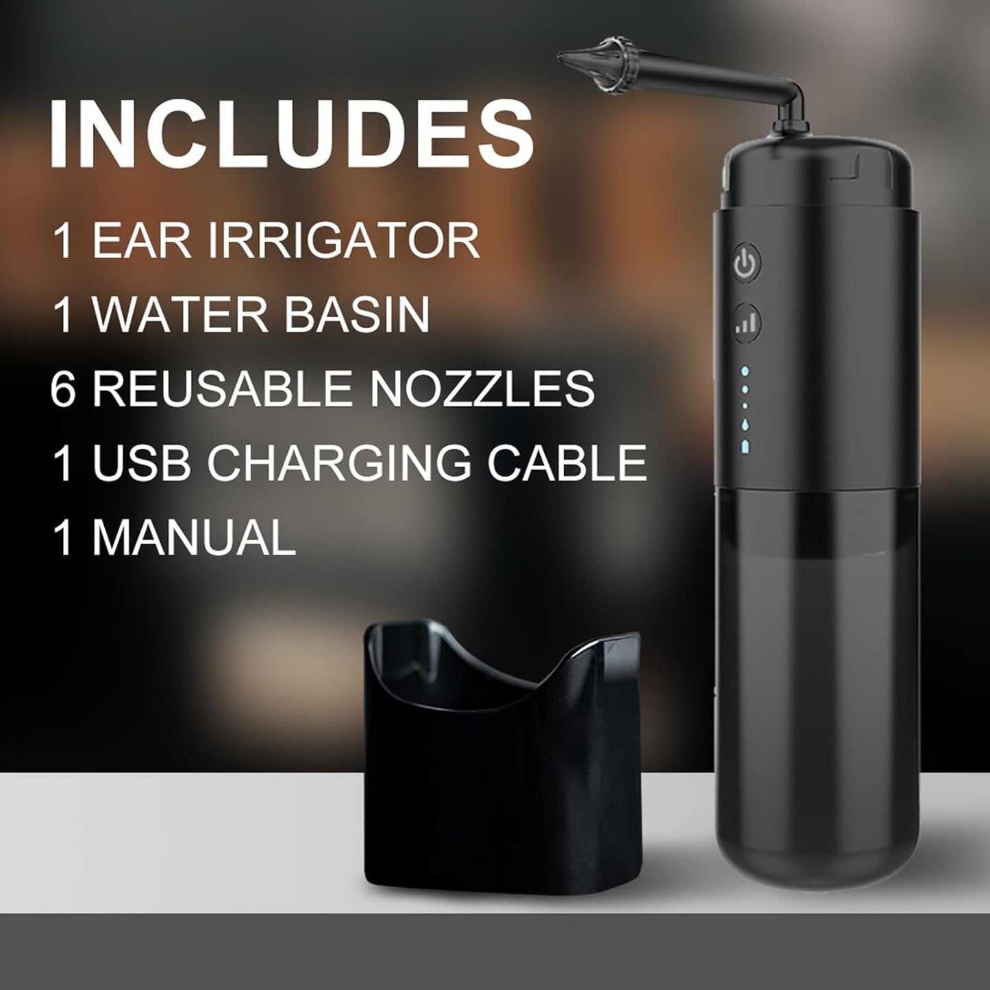 DANLIKT Electric Earwax Remover: IPX6 Waterproof, 3 Modes, Dual Nozzles