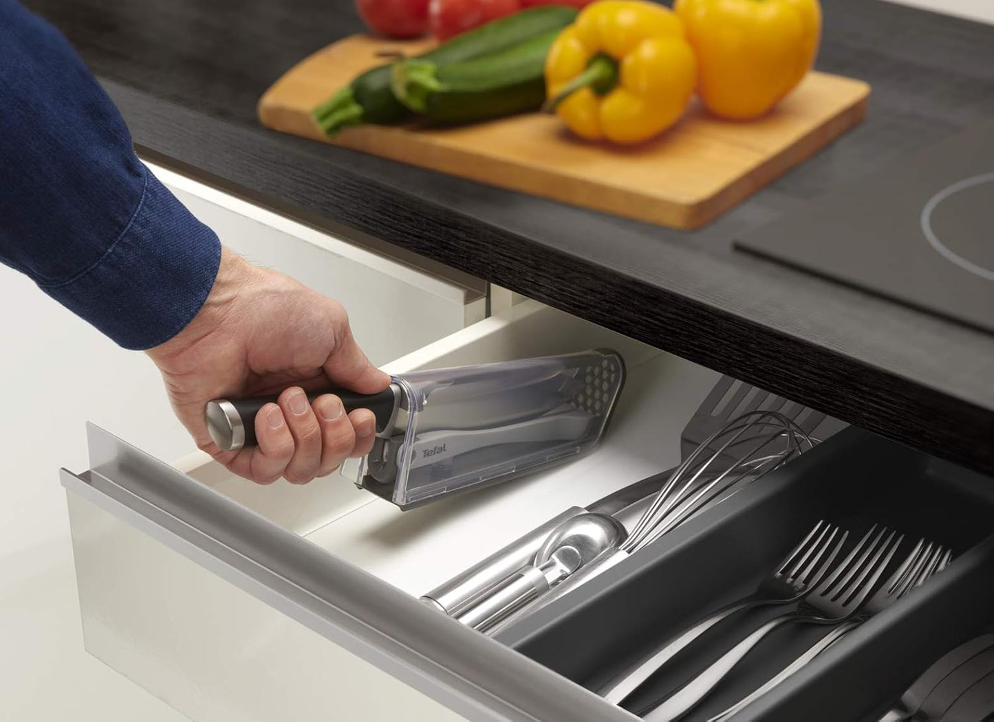 Tefal Ever Sharp 6.5" Chef Knife with Built‑in Sharpener