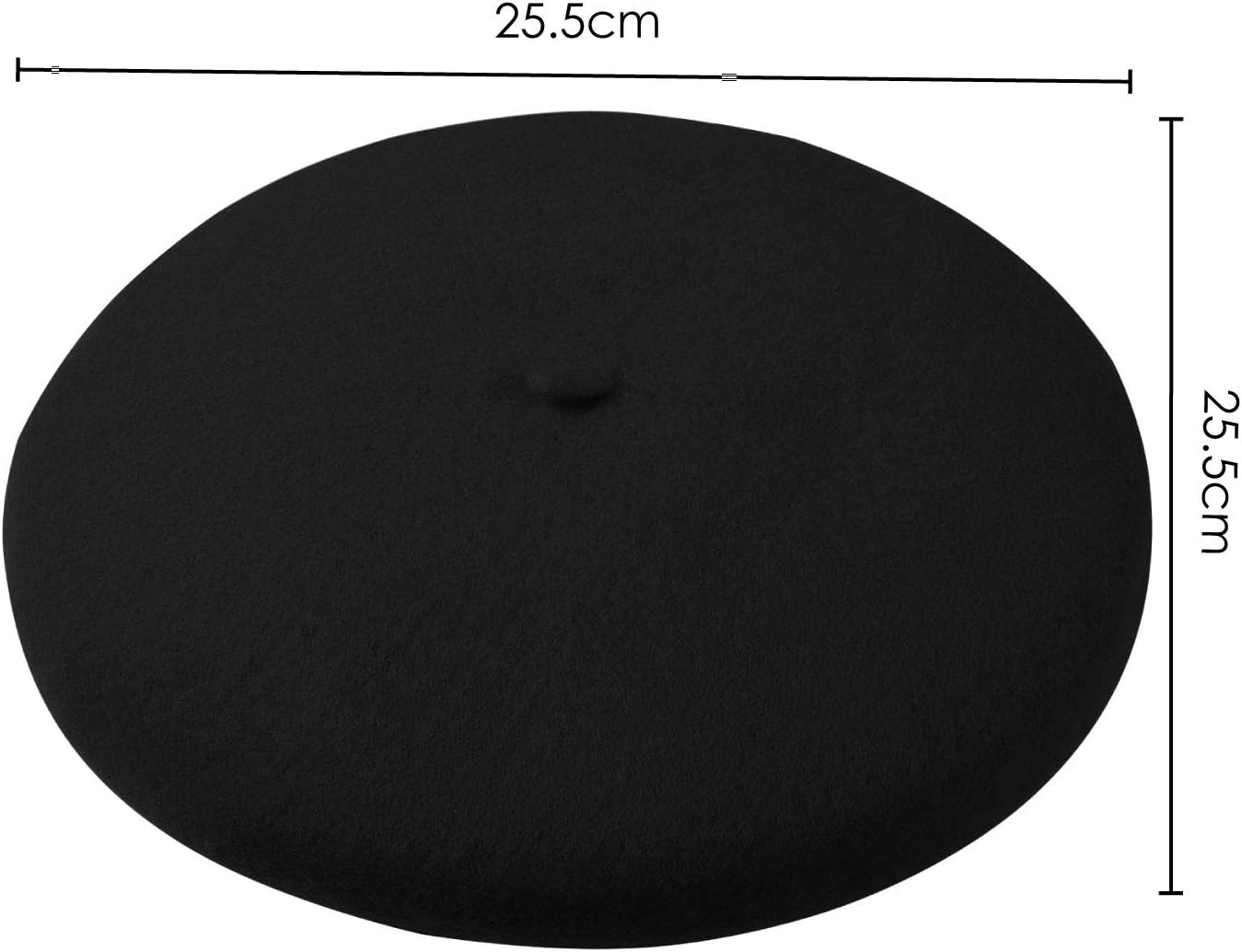 TRIXES Classic French Beret Hat for Women - Fashionable Artist Warm Felt