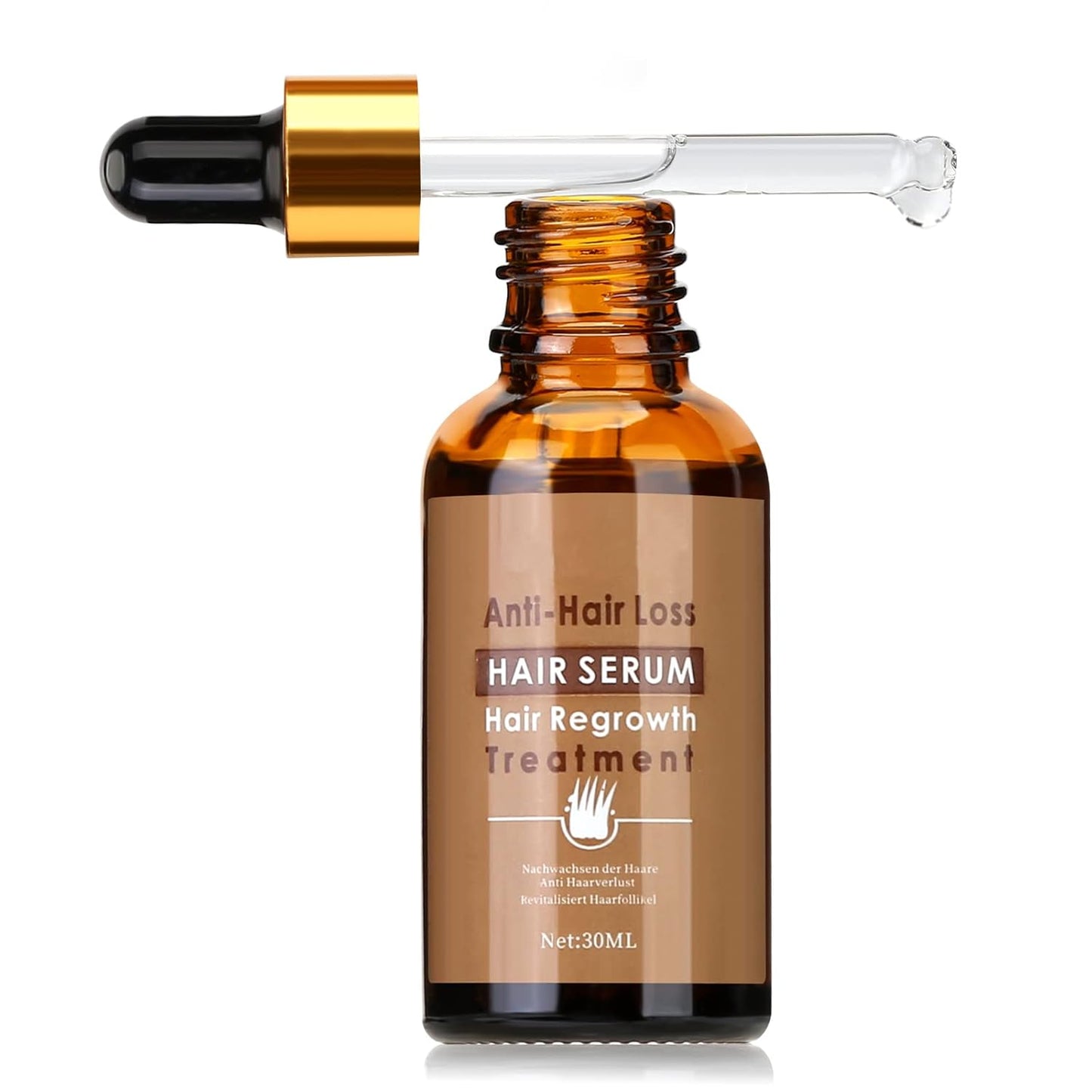 Beayosses Dermaroller Set 0.5 mm Microneedling Skin Roller with Hair Growth Serum Anti Hair Loss