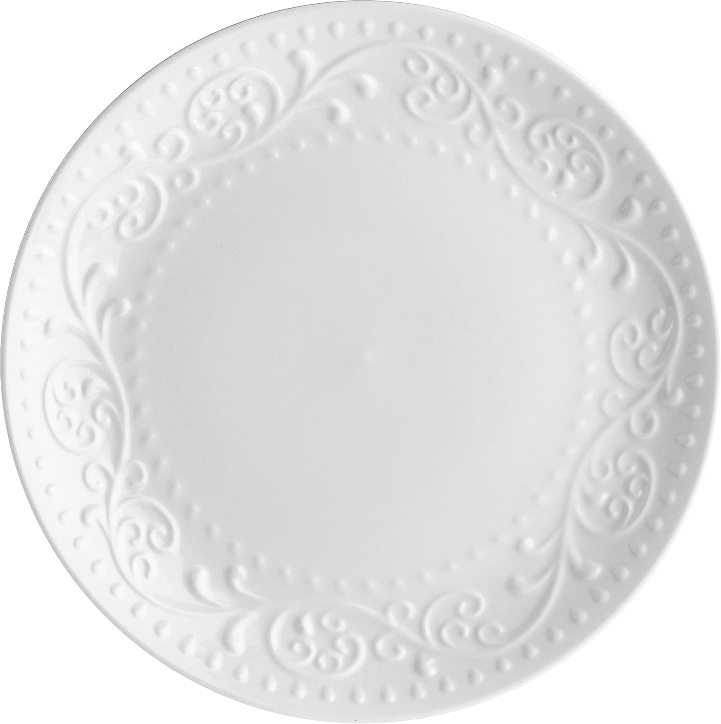 La Porcellana Bianca Sognante 18-Piece White Bone China Plate Set