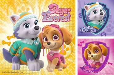 Ravensburger Paw Patrol Skye & Everest 3‑Pack 49‑Piece Jigsaw Puzzle Set