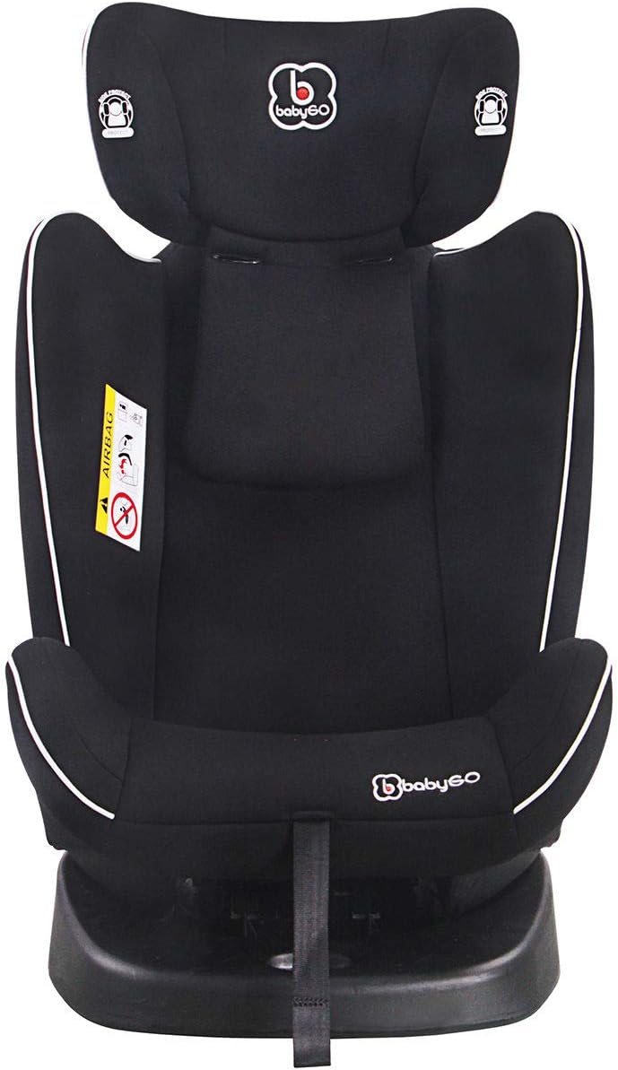 BabyGO Nova 360° IsoFix Car Seat - Black - (0-36 kg)